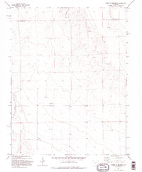 1982 Map of North Of Brandon, Kiowa County, CO — High-Res, 1995 Print
